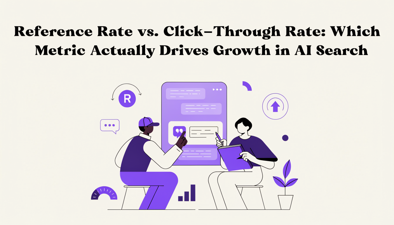 Editorial hero image for: Reference Rate vs. Click-Through Rate: Which Metric Actually Drives Growth in AI Search